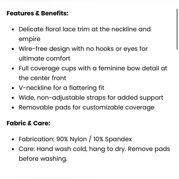 Rhonda shear womens plus size Lace Trim bra 2x greyish lavender NWOT - Picture 5 of 10